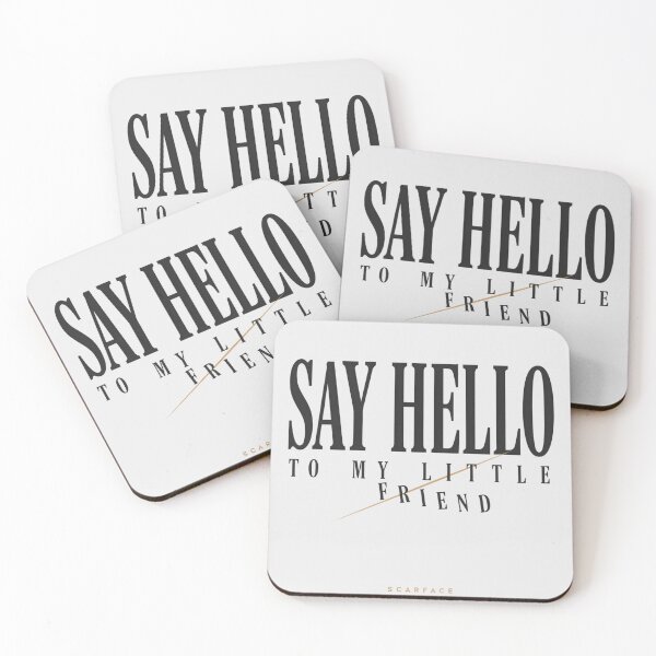 Item preview, Scarface Say Hello To My Little Friend Movie Quote Art designed and sold by Enea Kelo.