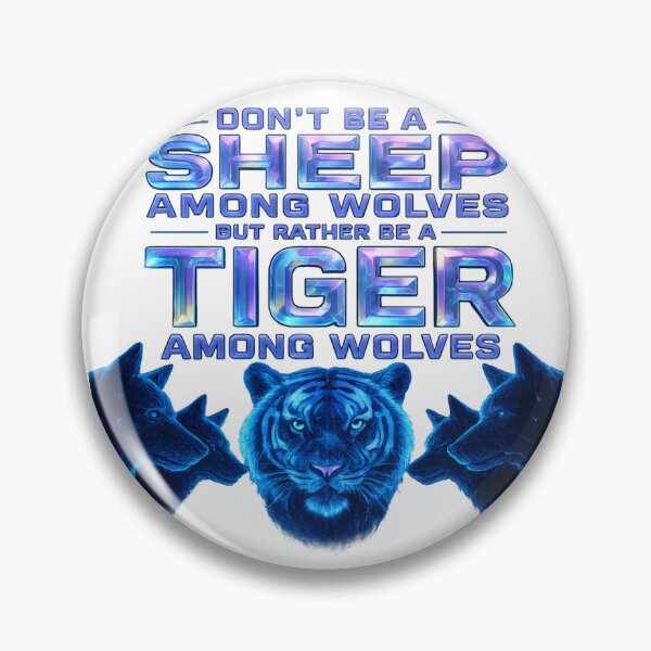 Item preview, Be a Tiger Not a Sheep – Neon Alpha Motivation Transparent Streetwear Design designed and sold by Imagetore.