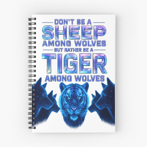 Item preview, Be a Tiger Not a Sheep – Neon Alpha Motivation Transparent Streetwear Design designed and sold by Imagetore.