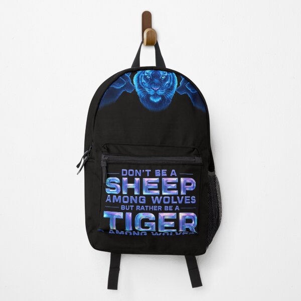 Item preview, Be a Tiger Not a Sheep – Neon Alpha Motivation Transparent Streetwear Design designed and sold by Imagetore.