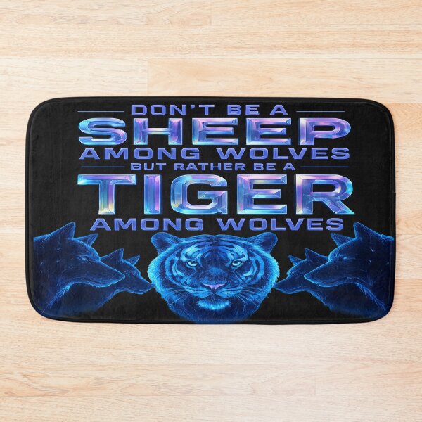 Item preview, Be a Tiger Not a Sheep – Neon Alpha Motivation Transparent Streetwear Design designed and sold by Imagetore.