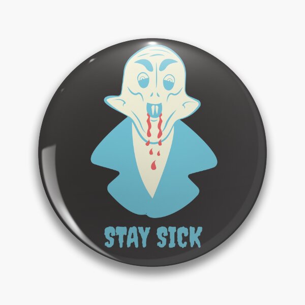 Item preview, Funny Nosferatu Stay Sick Gothic Illustration Blue Edition designed and sold by beboplab.