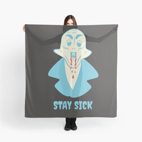 Item preview, Funny Nosferatu Stay Sick Gothic Illustration Blue Edition designed and sold by beboplab.