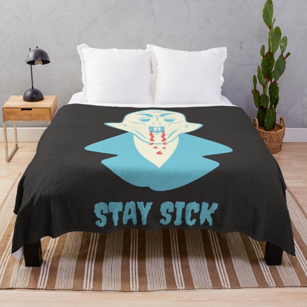 Item preview, Funny Nosferatu Stay Sick Gothic Illustration Blue Edition designed and sold by beboplab.