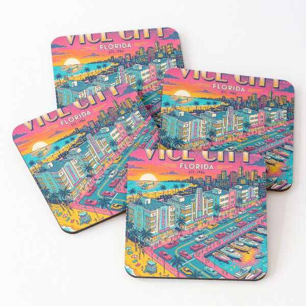 Item preview, VICE CITY — NEON PARADISE designed and sold by AtlasofLegends.