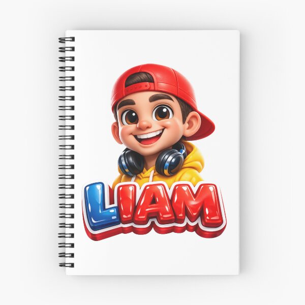Item preview, Liam – Cool Cartoon Name Mascot Sticker designed and sold by AlexLineArt.