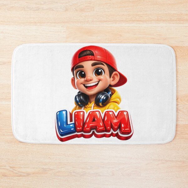 Item preview, Liam – Cool Cartoon Name Mascot Sticker designed and sold by AlexLineArt.