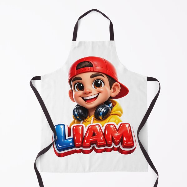 Item preview, Liam – Cool Cartoon Name Mascot Sticker designed and sold by AlexLineArt.