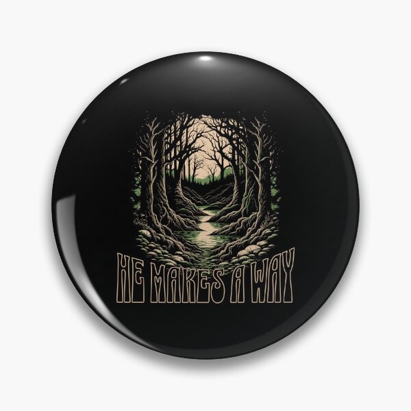 Item preview, He Makes a Way Christian Forest Path | Faith Inspired Scripture Design designed and sold by Sachie's Studio.