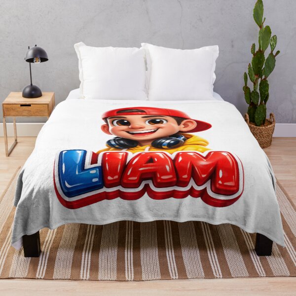 Item preview, Liam – Cool Cartoon Name Mascot Sticker designed and sold by AlexLineArt.