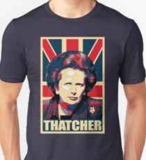 Margaret Thatcher Propaganda Poster Pop Slim Fit T-Shirt
