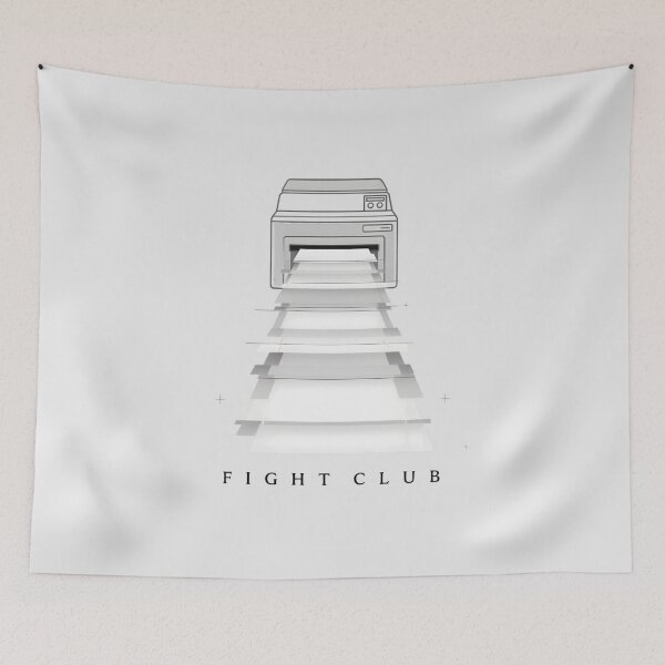 Item preview, Fight Club Office Printer Corporate Insomnia Art designed and sold by Enea Kelo.