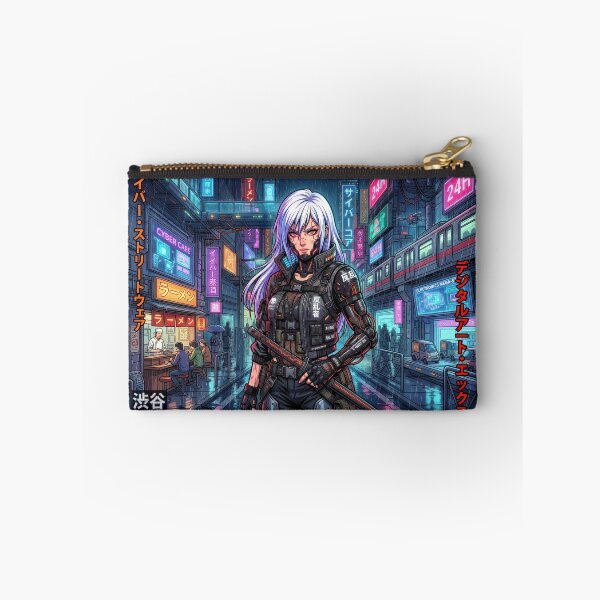 Item preview, Cyberpunk Rebel Neo Tokyo Dark Manga Cyborg Girl designed and sold by DigitalArtx-com.