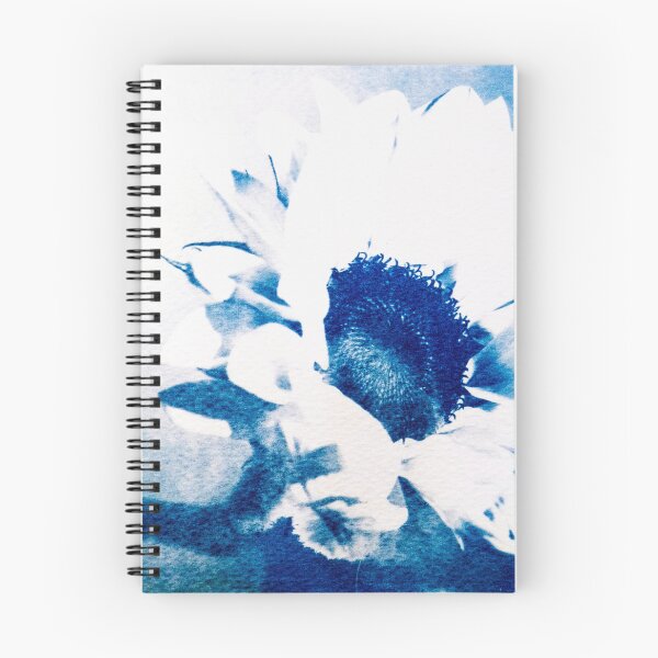 Item preview, Blue Cyanotype Sunflower Botanical Print designed and sold by BuckaBaby.