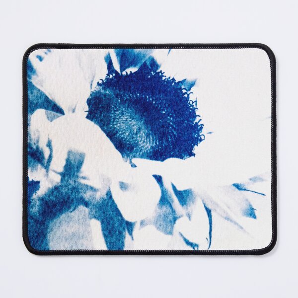 Item preview, Blue Cyanotype Sunflower Botanical Print designed and sold by BuckaBaby.