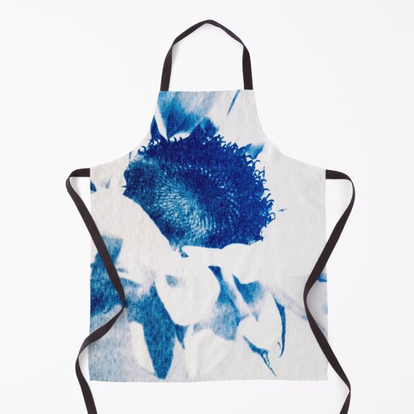 Item preview, Blue Cyanotype Sunflower Botanical Print designed and sold by BuckaBaby.