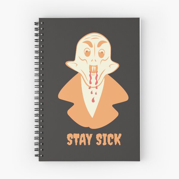 Item preview, Funny Nosferatu Stay Sick Gothic Illustration Orange Edition designed and sold by beboplab.