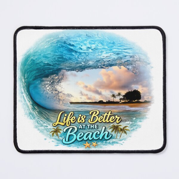 Item preview, Beach Life Chasing Sunsets - Golden Ocean Wave Graphic designed and sold by No Kings Bling.