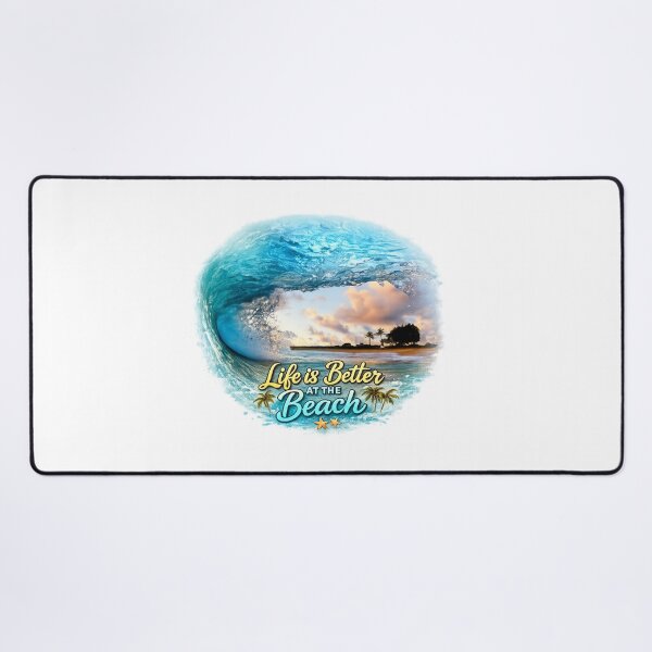 Item preview, Beach Life Chasing Sunsets - Golden Ocean Wave Graphic designed and sold by No Kings Bling.
