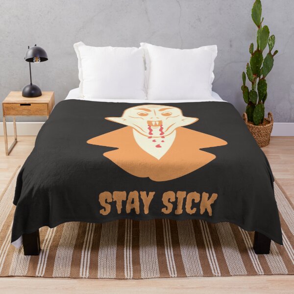 Item preview, Funny Nosferatu Stay Sick Gothic Illustration Orange Edition designed and sold by beboplab.