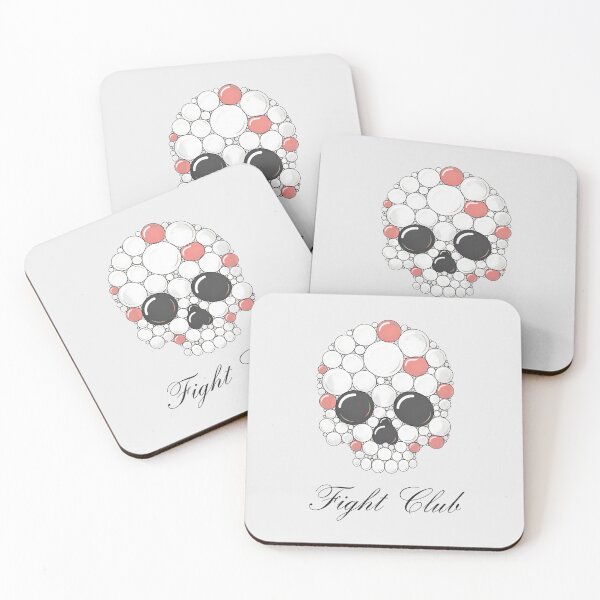 Item preview, Fight Club Soap Bubble Skull Cursive Script Art designed and sold by Enea Kelo.