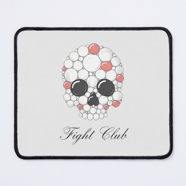 Item preview, Fight Club Soap Bubble Skull Cursive Script Art designed and sold by Enea Kelo.
