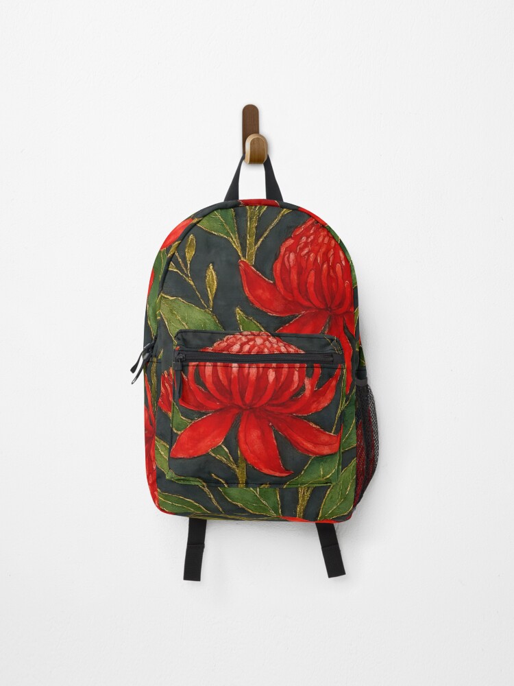 Thumbnail 1 of 3, Backpack, Australian Native Flowers  designed and sold by GraphicsClub.