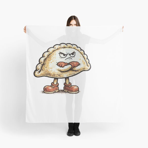 Item preview, Grumpy Pierogi Dumpling with Crossed Arms Vintage 1930s Rubberhose Cartoon Funny Food Character designed and sold by OnPointOutfits.