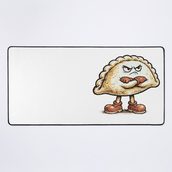 Item preview, Grumpy Pierogi Dumpling with Crossed Arms Vintage 1930s Rubberhose Cartoon Funny Food Character designed and sold by OnPointOutfits.