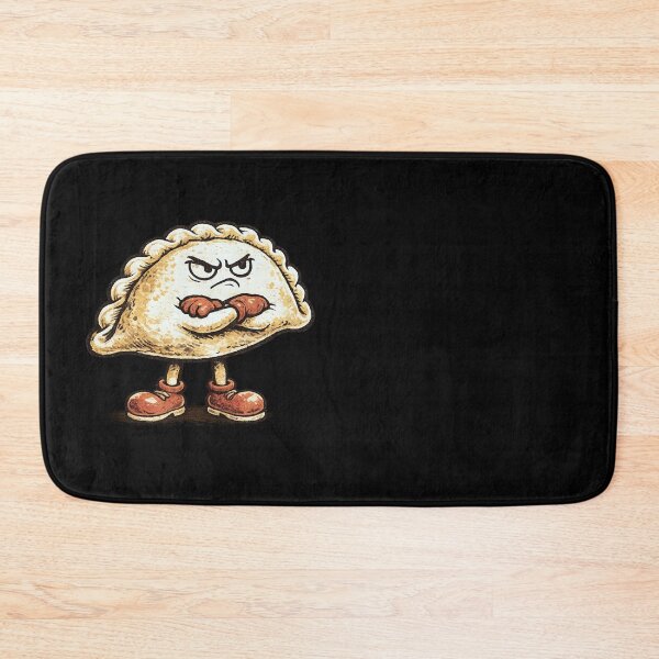 Item preview, Grumpy Pierogi Dumpling with Crossed Arms Vintage 1930s Rubberhose Cartoon Funny Food Character designed and sold by OnPointOutfits.