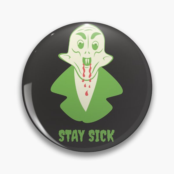 Item preview, Funny Nosferatu Stay Sick Gothic Illustration Green Edition designed and sold by beboplab.