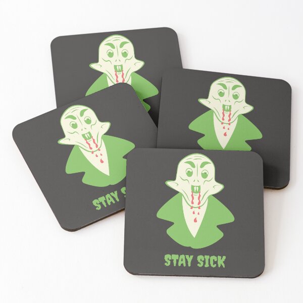 Item preview, Funny Nosferatu Stay Sick Gothic Illustration Green Edition designed and sold by beboplab.