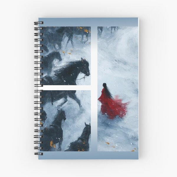 Item preview, The Crimson Path: Ghost Stallions in the Snow designed and sold by mariam-shahin.