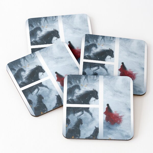 Item preview, The Crimson Path: Ghost Stallions in the Snow designed and sold by mariam-shahin.