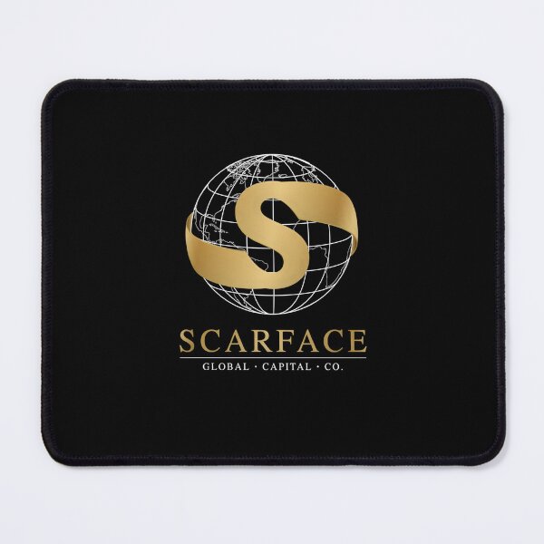 Item preview, Scarface Gold Ribbon S Logo Luxury Mob Art designed and sold by Enea Kelo.