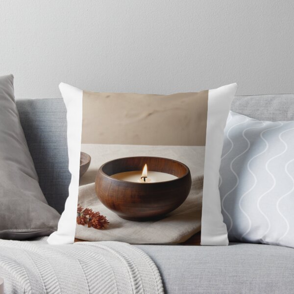 Item preview, Interior - Wooden Craft and Candle, Wabi-Sabi Atmosphere designed and sold by Reverso-Design.