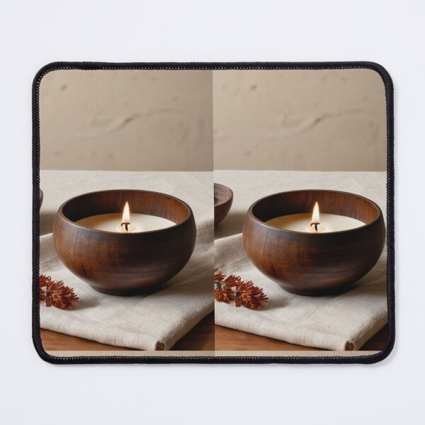 Item preview, Interior - Wooden Craft and Candle, Wabi-Sabi Atmosphere designed and sold by Reverso-Design.