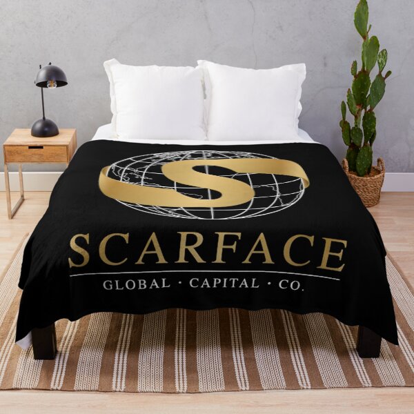 Item preview, Scarface Gold Ribbon S Logo Luxury Mob Art designed and sold by Enea Kelo.
