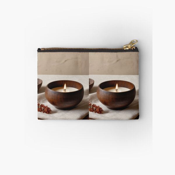 Item preview, Interior - Wooden Craft and Candle, Wabi-Sabi Atmosphere designed and sold by Reverso-Design.