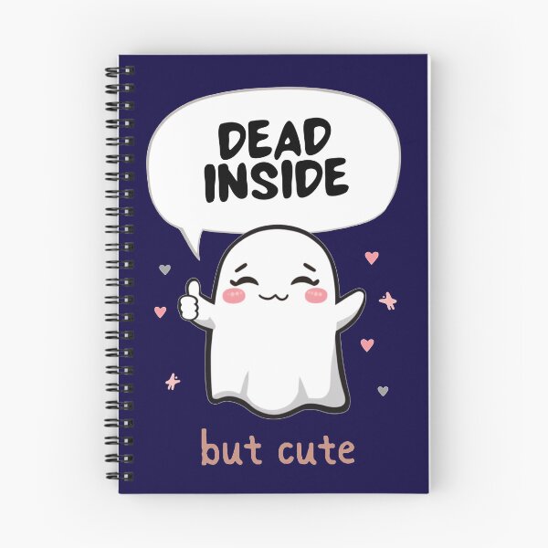 Item preview, Dead Inside But Cute Kawaii Geist Dark Humor Ironie designed and sold by The Fine Print by BassAddict.