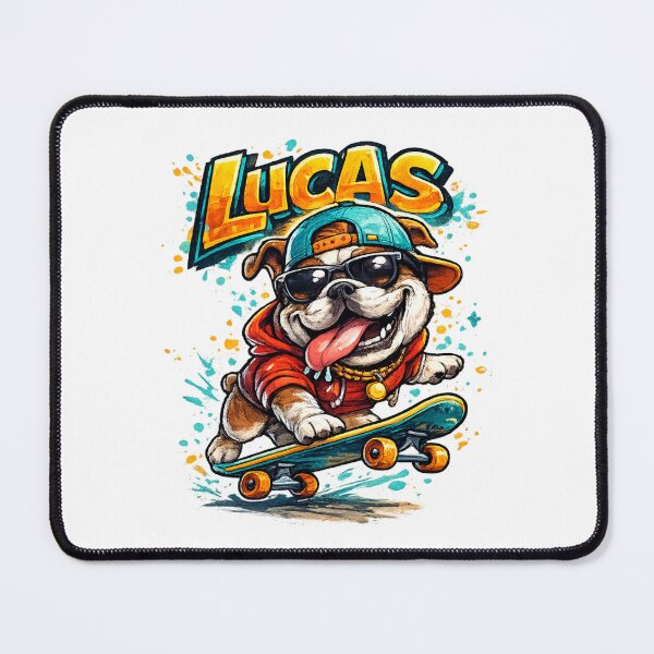 Item preview, Lucas – Cool Cartoon Name Mascot Sticker designed and sold by AlexLineArt.