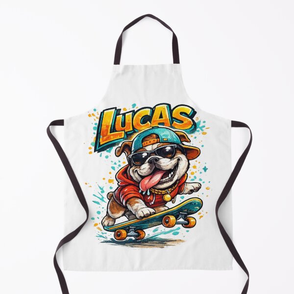 Item preview, Lucas – Cool Cartoon Name Mascot Sticker designed and sold by AlexLineArt.