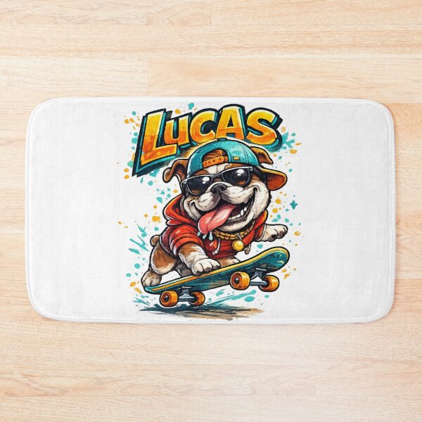 Item preview, Lucas – Cool Cartoon Name Mascot Sticker designed and sold by AlexLineArt.