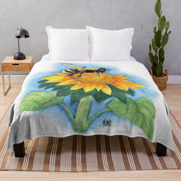 Item preview, HONEYBEE ON SUNFLOWER designed and sold by Jesus Vichareli.