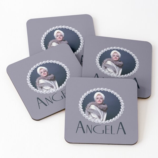 Item preview, Angela in Pearls (on Gray) designed and sold by PawsitiveMum3.