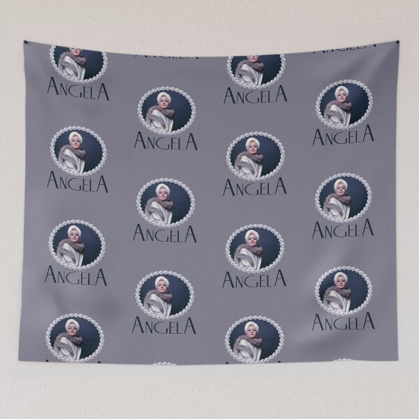 Item preview, Angela in Pearls (on Gray) designed and sold by PawsitiveMum3.