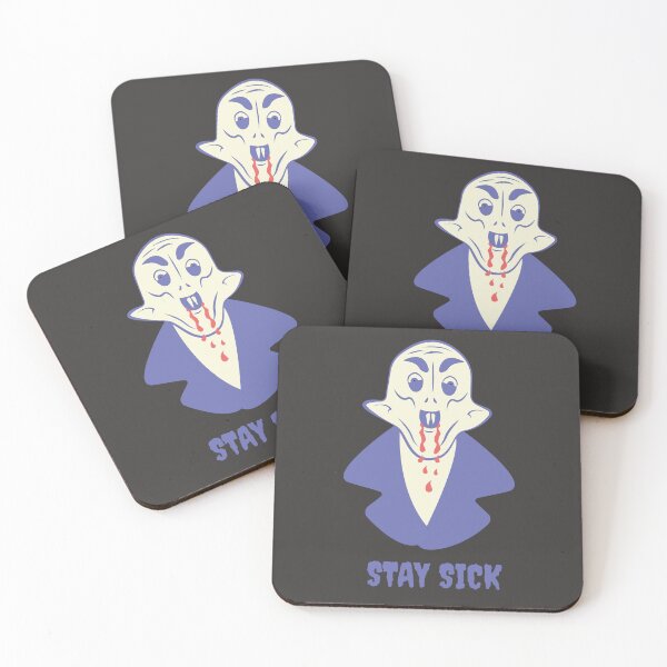 Item preview, Funny Nosferatu Stay Sick Gothic Illustration Purple Edition designed and sold by beboplab.