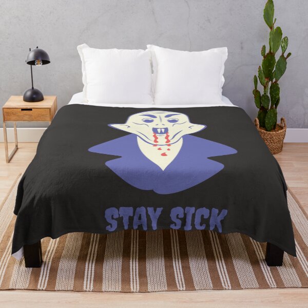 Item preview, Funny Nosferatu Stay Sick Gothic Illustration Purple Edition designed and sold by beboplab.