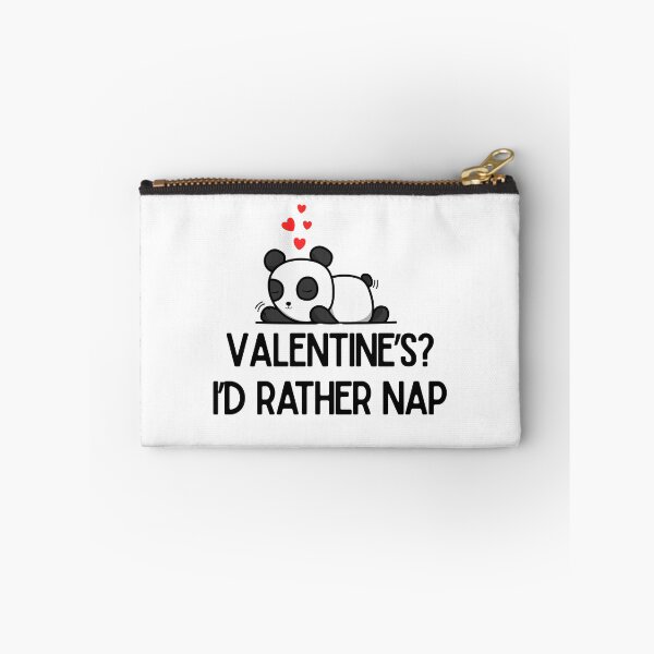 Item preview, Valentine's? I'd Rather Nap – Cute Sleeping Panda Valentine's Day Design designed and sold by luckyhue.
