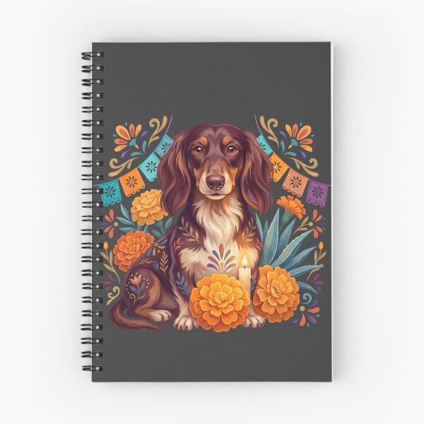Item preview, Día de los Muertos Marigold Dachshund designed and sold by MythicCotton.